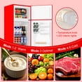 thumbnail image 6 of BANGSON 7.7 Cu.Ft Top Freezer Refrigerator for Apartments, Energy Saving, Adjustable Thermostat, Large Capacity, Low Noise, Red, 6 of 9