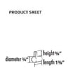 thumbnail image 2 of Alno A7080-SN Spa 1 Robe Hook Satin Nickel, 2 of 2