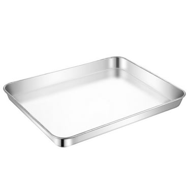 Compact Stainless Steel Mini Oven Tray for Small Baking Tasks
