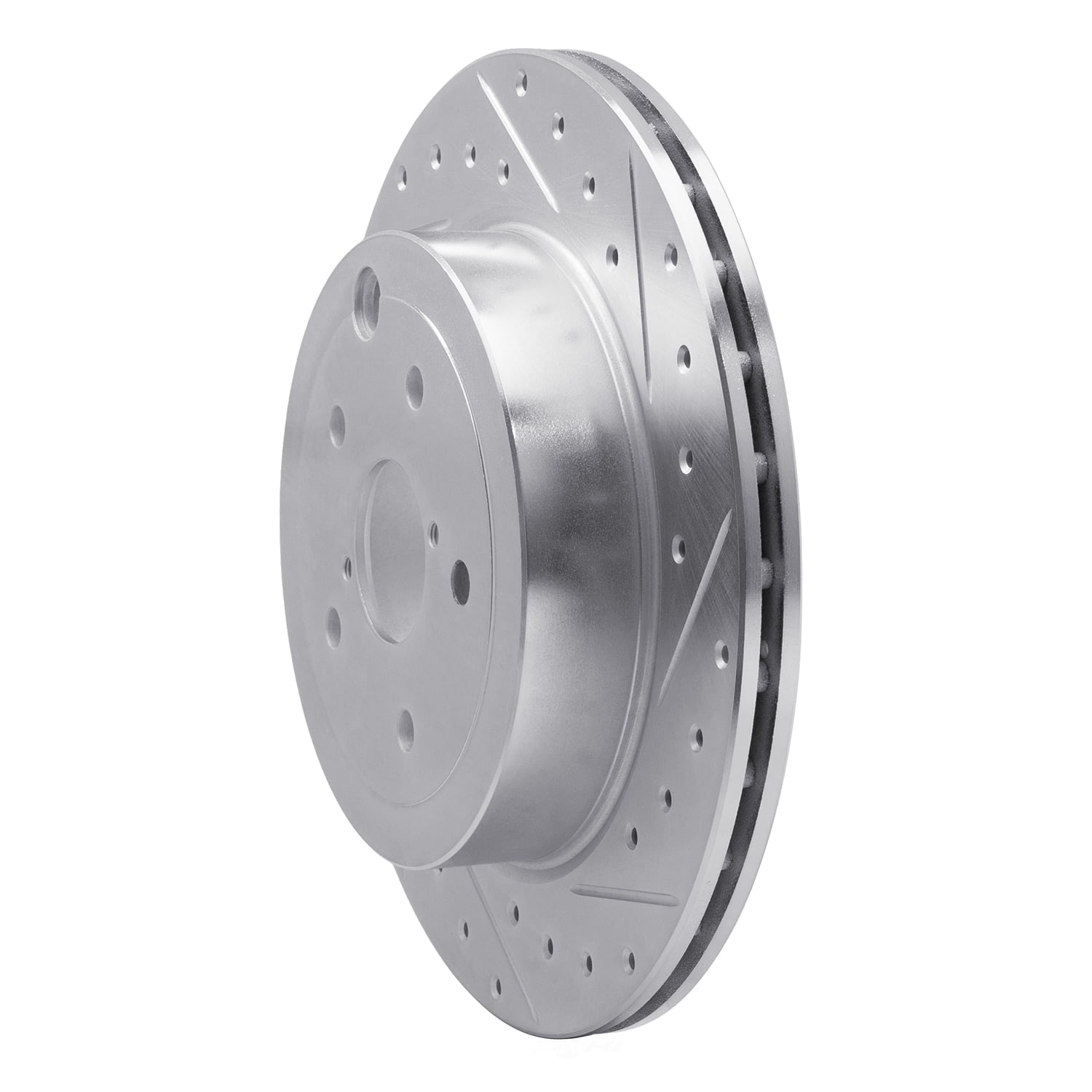 Dynamic Friction Company 631-13022R DFC Brake Rotor - Drilled And Slotted - Silver