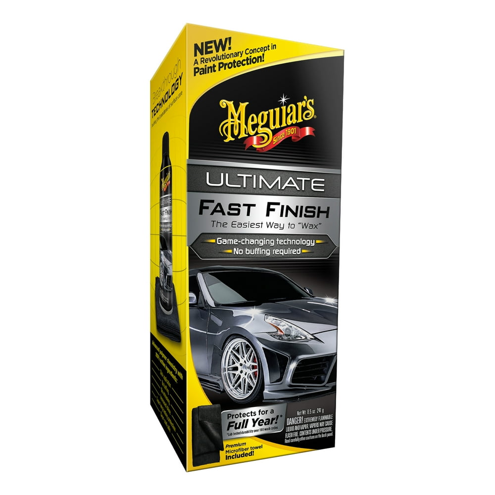 Meguiar's G18309 Ultimate Fast Finish The Easiest Way to Wax, 8.5 Oz Aerosol