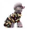 thumbnail image 5 of Pet One-piece pants Soft Comfortable Lovely Pajamas for Small Medium Dogs Puppy Autumn and Winter Costume Green S, 5 of 6
