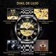 thumbnail image 4 of Reloj Automático Ben Nevis Esqueleto Acero Inoxidab Impermeable Y Luminoso Para Hombre Correa Negro, 4 of 8
