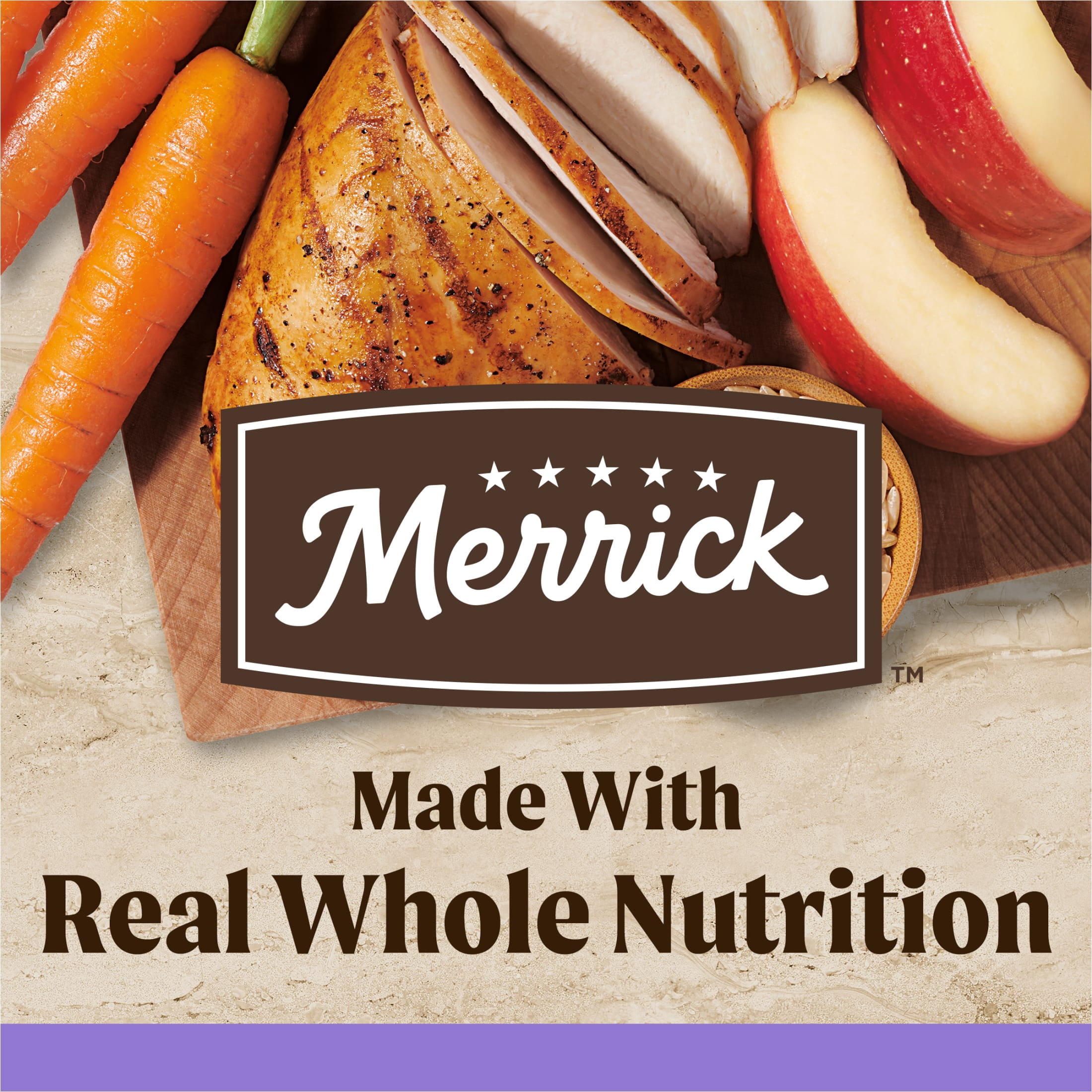 Merrick Chicken Dry Dog Food For Puppies, Whole Grain,12 lb Bag