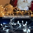 thumbnail image 2 of Color Changing Christmas Lights, 66ft 200LED Fairy Lights 11 Modes White to Warm White , Connectable Waterproof Remote Control Twinkle Lights for Christmas Decorations, 2 of 7