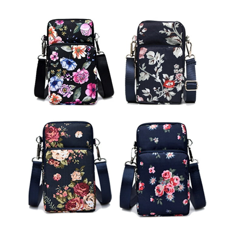 New Zipper Mobile Phone Bag Women's Messenger Bag Hanging Neck Mobile Phone  Bag Running Wrist Coin Purse Crossbody Bag,A01