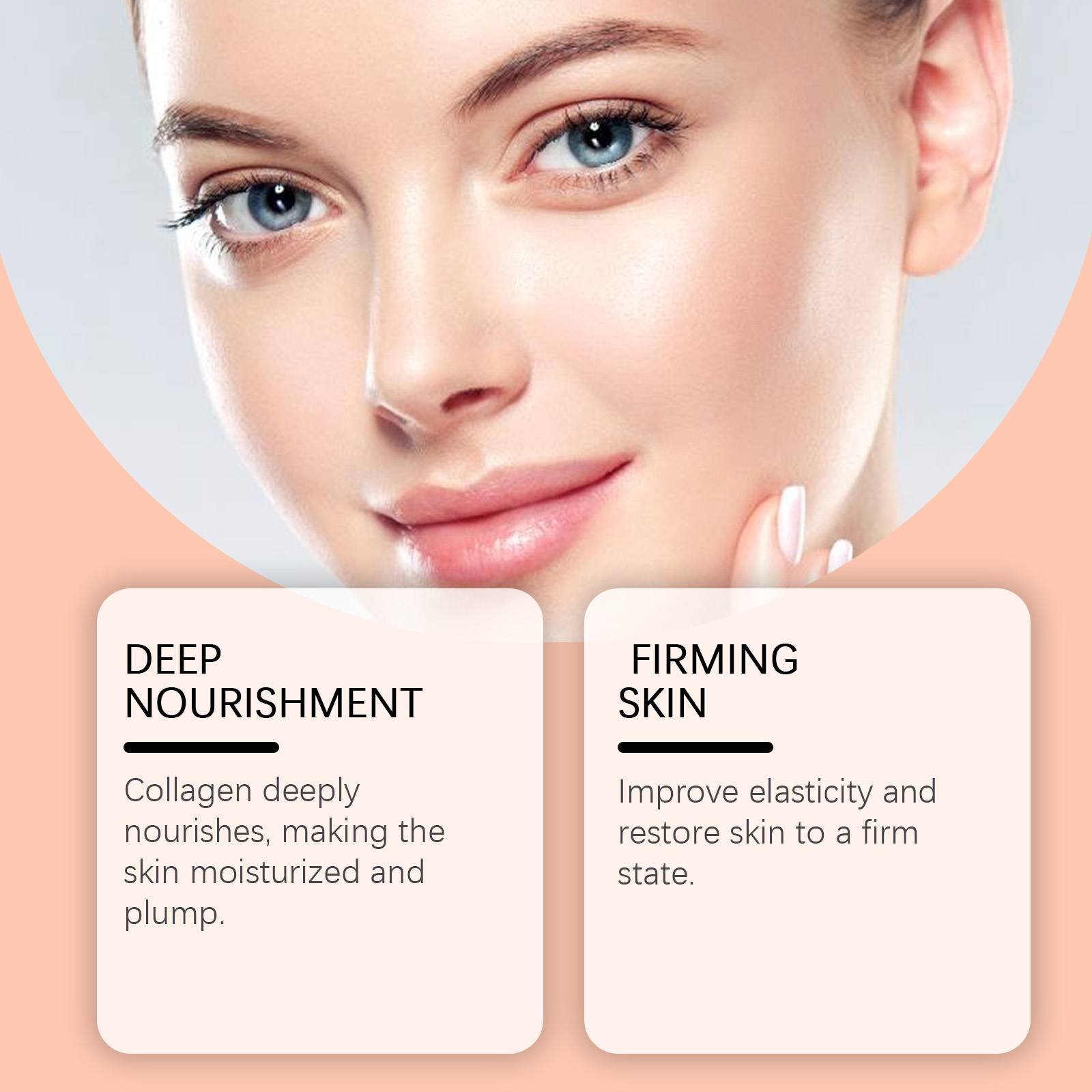 Bio-Collagen Face Mask 4 Pack - Hydrating & Firming Korean Sheet Mask With Hyaluronic Acid, 32g Each