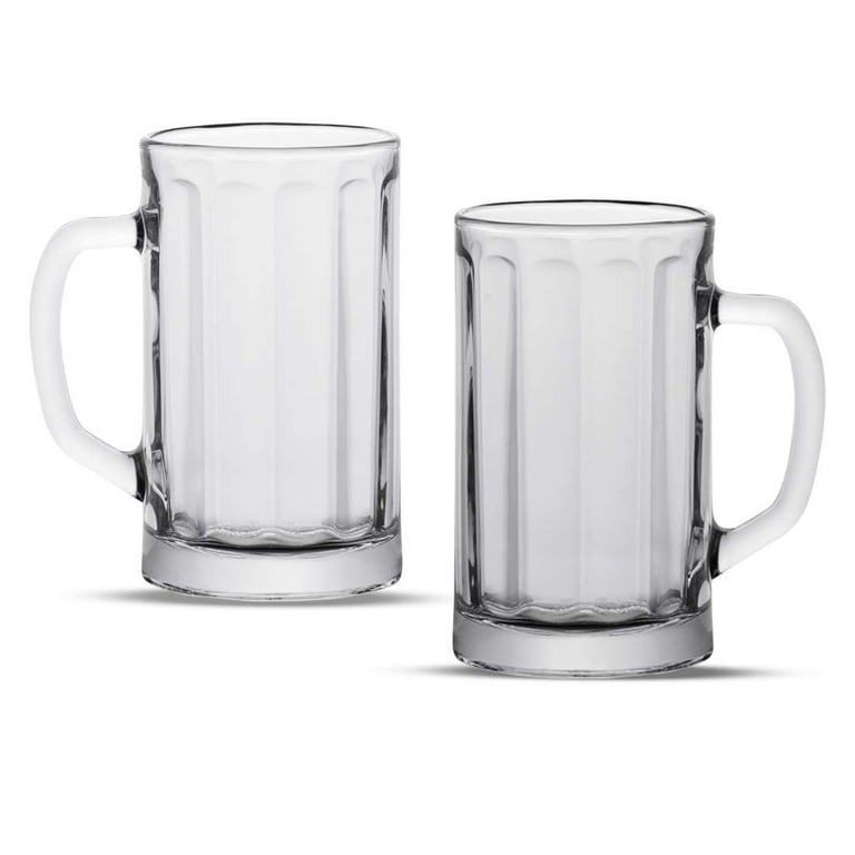 Vikko Clear Coffee Mug Glass, 10.75 Ounce Clear Glass Coffee Mugs