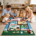 thumbnail image 5 of Interactive Felt Dollhouse Story Board - 104x75cm Sensory Learning Toy for Preschoolers 3+, Educational Play & Storytelling Set (1 Pack), 5 of 7