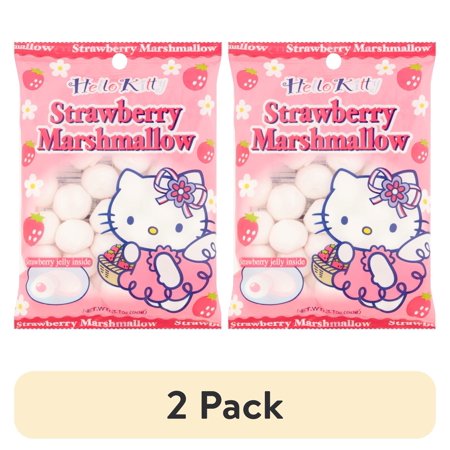 (2 pack) Hello Kitty Strawberry Marshmallow 3.1 oz