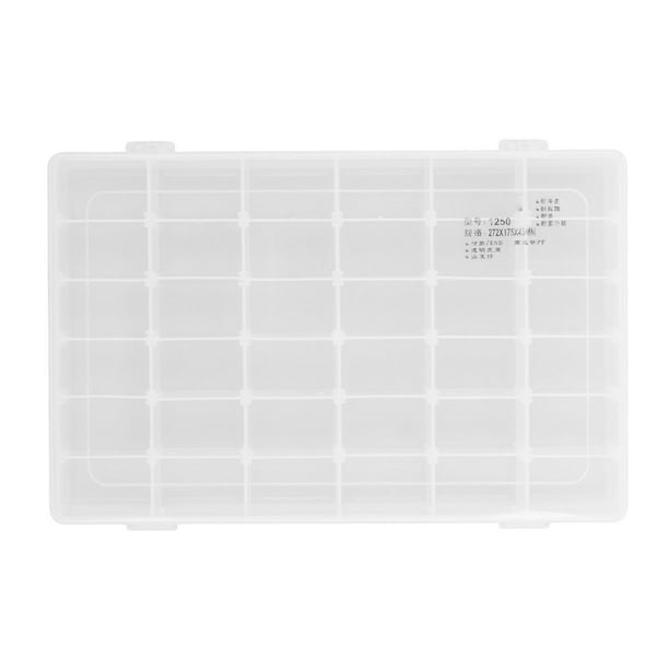 Organizador De Herramientas, Caja De Almacenamiento De Piezas, Uso Múltiple, 36 Rejillas, Divisores Ajustables, PP Limpio, Resistente Para Joyería