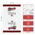 thumbnail image 6 of Sm:)e Black Red Buffalo Plaid Truck Christmas Trees Kitchen Dish Towels 18 x 26 Inch Set of 2, 6 of 6