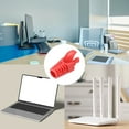 thumbnail image 6 of 100Pcs RJ45 Plug Connector Cover Cat5 Cat5E Cat6 Cat7 Wire Guard Sleeves, Red, 6 of 6