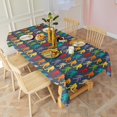 thumbnail image 3 of Multicolor Bigfoot Pattern Rectangle Tablecloth 60"x120",Waterproof Polyester Rectangle Table Cloth, Wipeable Spillproof Polyester Tablecloth for Dining, Camping, Indoor and Outdoor, 3 of 6