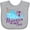 AC-Heather Grey, variant on Inktastic Cute Narwhal I'm a Unicorn of the Sea Girls Baby Bib
