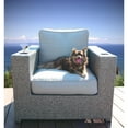 thumbnail image 3 of Living Source International Modern Wicker Chair with Cushions in Gray, 3 of 4