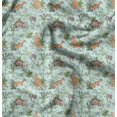 thumbnail image 1 of Soimoi Green Poly Georgette Fabric Animals Jungle Print Fabric by the Yard 52 Inch Wide, 1 of 6