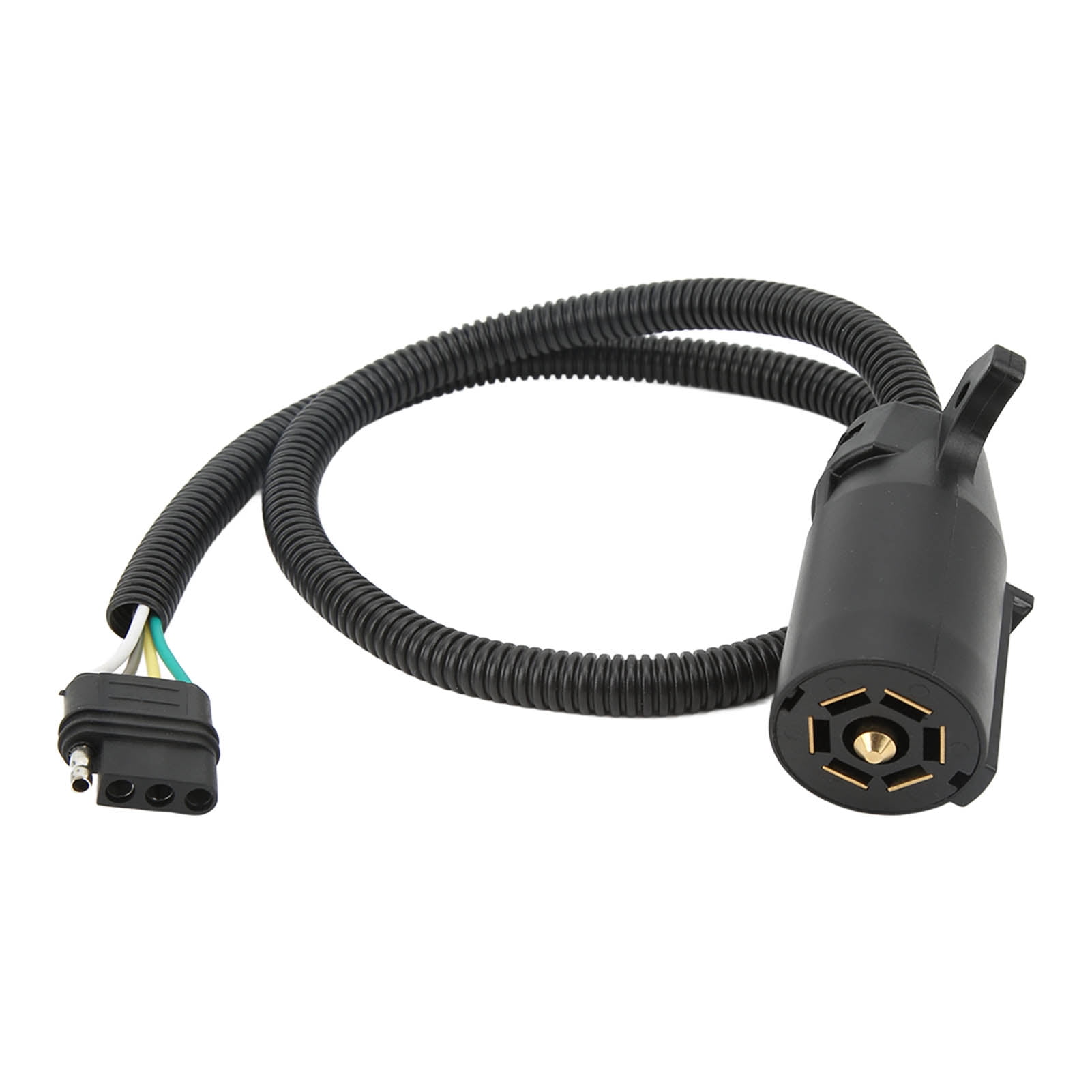 Trailer Brake Light Control Cord, 7 Way Round To 4 Way Flat High