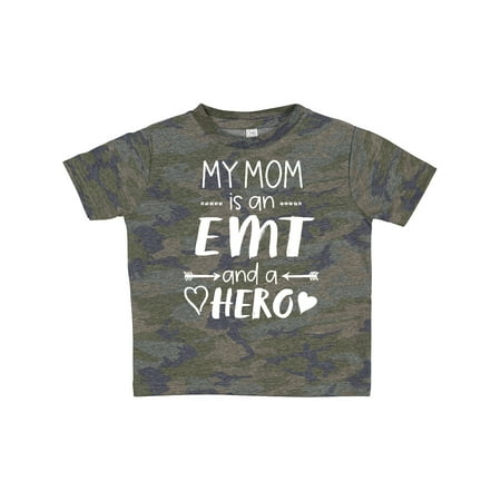 

Inktastic My Mom is an EMT and a Hero Gift Toddler Boy or Toddler Girl T-Shirt