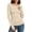 R_Khaki, variant on Long Sleeve Shirts for Women V Neck Going out Tops Slim Fitted Base Layer Undershirts Stretchy Basic Tees Gray L