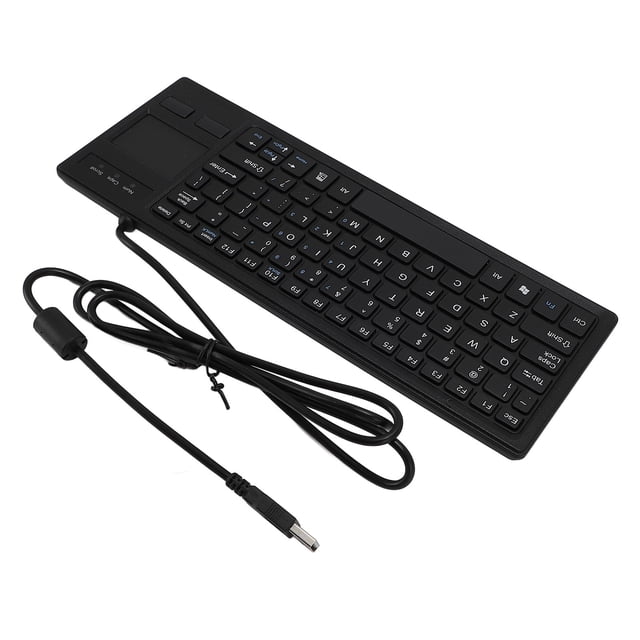 Wired Touch Keyboard, Mechanical USB Keyboard 20000+ Use Times Water Resistant Plug and Play with Touchpad for PC
