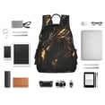 thumbnail image 4 of Balery Black And Gold Fire Dragon Mochila ligera para hombre y mujer: duradera e impermeable, ideal para la escuela, el trabajo, viajes y uso diario., 4 of 7
