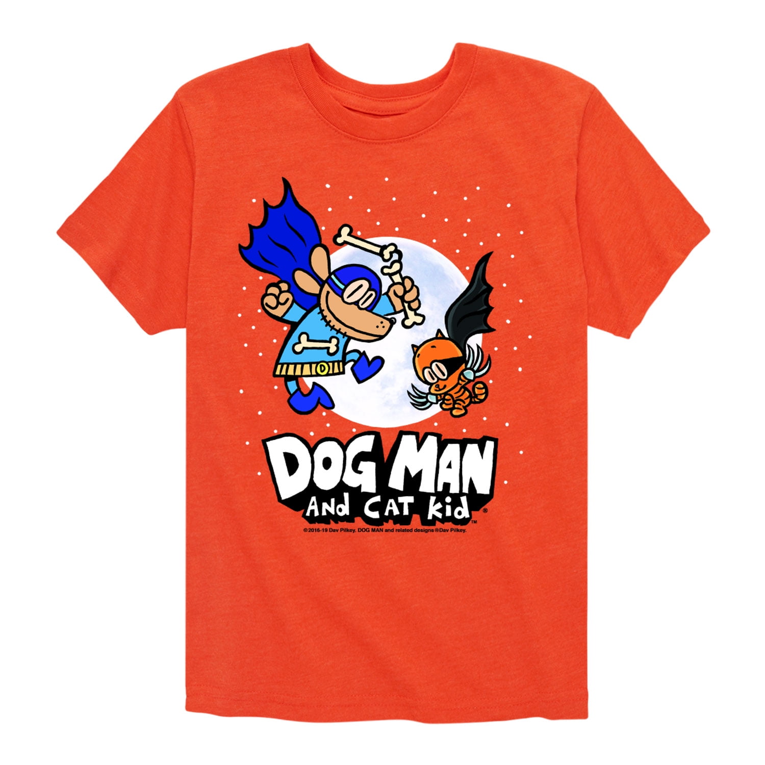 dog-man-and-cat-kid-with-moon-toddler-and-youth-short-sleeve-graphic