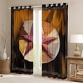 thumbnail image 2 of YST Rustic Farmhouse Blackout Curtains,Western Texas Star Curtains 52"X84",Highland Cow Print Window Curtains & Drapes,Vintage American South Darkening Curtains Western Bedroom Decor, 2 of 5