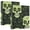 Green Skull and Leaves, variant on Haosy Hardcover 3 Ring Binder 1.5 Inch Ring Decorative Binder Organizer for Home School Office, Minimalist Snowdrop