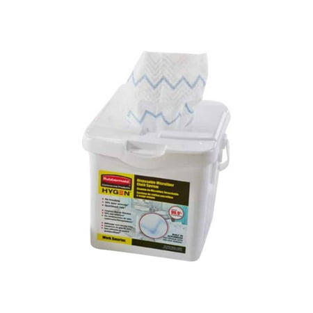 Rubbermaid HYGEN - Mop cloth - microfiber - disposable - white - pack of 240