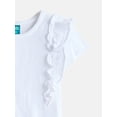 thumbnail image 2 of Wonder Nation Girls Cotton Top with Ruffle Sleeves, Sizes 4-18 & Plus, 2 of 3