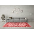 thumbnail image 3 of Ahgly Company Indoor Round Medallion Red Traditional Area Rugs, 3' Round, 3 of 4
