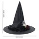 thumbnail image 5 of Sombrero de bruja de Halloween Accesorio para disfraz de adulto Fiesta Tema de brujería Cosplay, 5 of 5