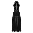 thumbnail image 2 of zdhoor Womens Long Lyrical Dance Dress Contemporary Dancewear Flowy Split Maxi Dresses Performance Black XS, 2 of 5