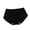 Black, variant on Women's Cotton Mid-Rise Briefs Breathable Comfortable Liner Underwear Bikini Brief Panties