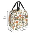 thumbnail image 4 of Kdxio Mushrooms Print Insulated Lunch Bag,Reusable Tote Lunch Box for Women Men,Leakproof Cooler Lunch Bags for Work Office Travel Picnic, 4 of 6