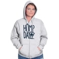thumbnail image 3 of Hump Day Funny Camel Office Workout Zip Up Hoodie Men's Women's Brisco Brands S, 3 of 6