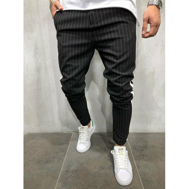 Calsunbaby - Mens Jogger Casual Pants Jogging Gym Slim Fit Trouser Sweatpants Jogging Bottoms