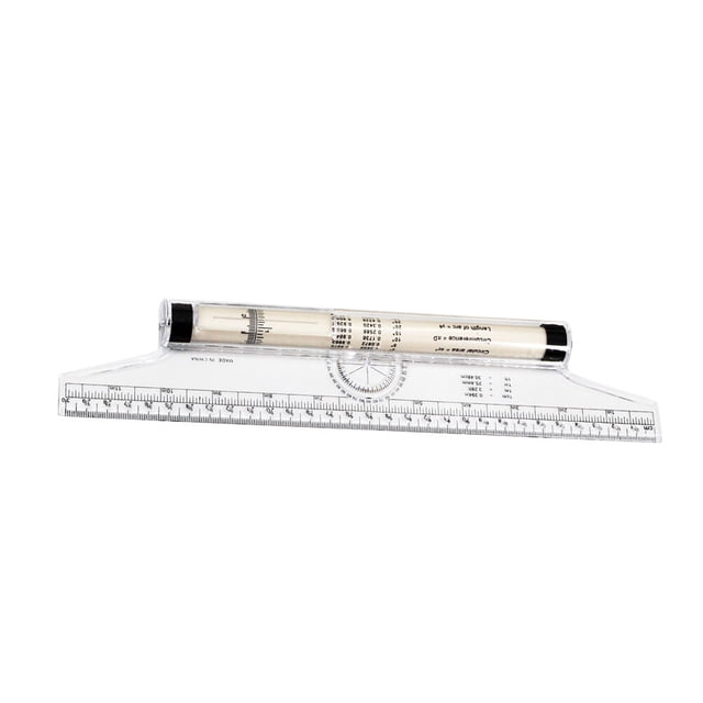 MasteelfCA 30cm Rolling Ruler Multipurpose Parallel Drawing Ruler for Angle Measurement Student School Office Supply
