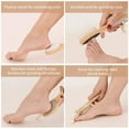 thumbnail image 3 of Removedor de callos para limas de pies, herramientas exfoliantes de pedicura multiusos 4 en 1 para pies con cepillo de cerdas para el cuidado de los pies, piedra pómez, raspador mental para pies, pap Namotu WMXL-341, 3 of 7