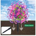 thumbnail image 6 of Outdoor Artificial Morning Glory Decoration, 1 Count Fake Green Plants, Room Decoration, UV Resistant, Easy to Install, for Porch Yard Garden Decoration, 6 of 9