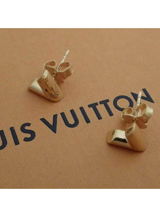 Super rare Louis Vuitton LOUIS VUITTON essential V single hoop earrings  MP1455 long pierced gold accessories
