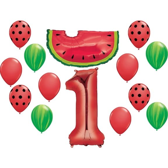 WATERMELON First 1st Birthday Party Balloons Decoration Supplies Tutti Fruiti