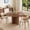 Walnut, variant on 59 Inch Extendable Dining Table, Round to Oval Kitchen Table for 4-8 People, Black(Table Only)