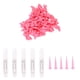 thumbnail image 3 of Paquete de 100 protectores para uñas de gato de PVC suave, de tamaño mediano, de color rosa claro, para el cuidado de las patas de las mascotas y el control de arañazos, 3 of 8