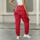 thumbnail image 5 of WILLBEST Pantalones Casuales para Mujer, Cómodos, Holgados, Tipo Jogger Cargo, Ropa Urbana Versátil, Ideales para Uso Diario y Entrenamientos. Grande, 5 of 5
