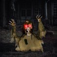 thumbnail image 2 of Outsunny Halloween Animated Skeleton, Half-Body Scary Halloween Decorations, 2 of 10