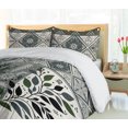 thumbnail image 3 of Ambesonne Boho Duvet Cover Set, Bohemian Nature Exotic Print, King, Dark Slate Blue Ivory, 3 of 4