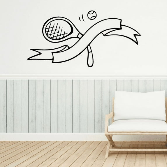 Tennis Wall Decal - Vinyl Decal - Car Decal - CDS051 - 36 Inches