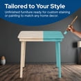 thumbnail image 6 of Stakmore Classic Straight Edge Solid Wood Folding Card Table, Unfinished, 6 of 6